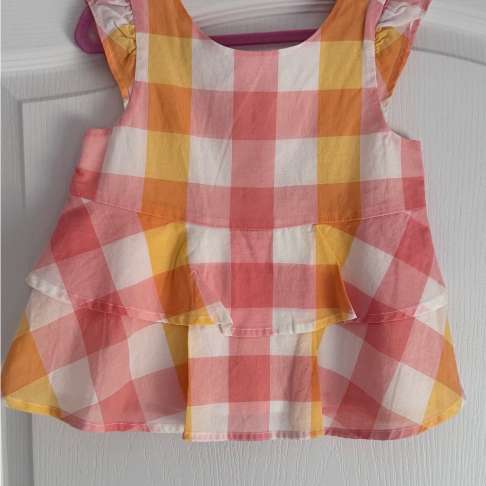 Colorful Checkered Sleeveless Top